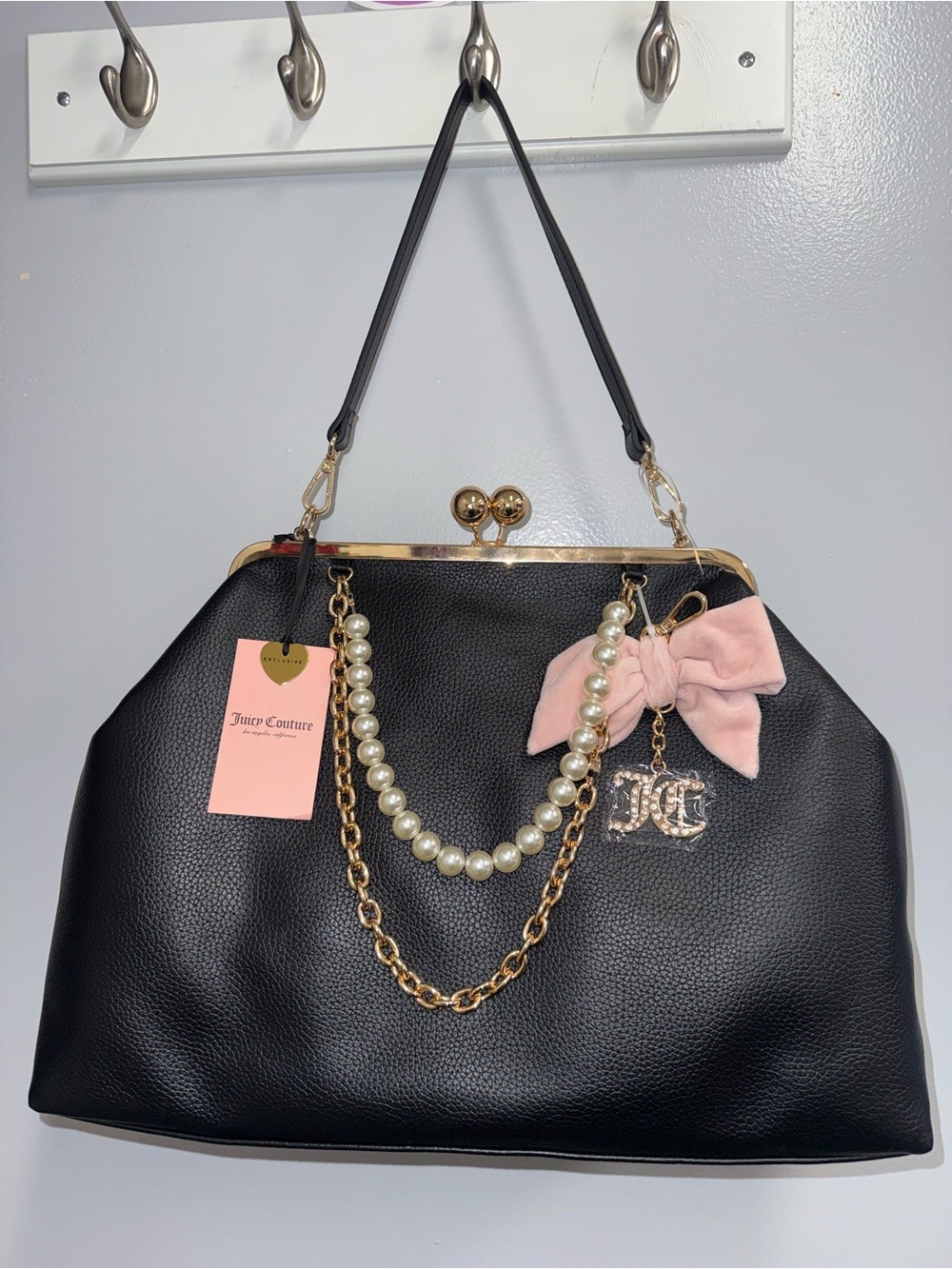 Juicy Couture Fashion Items Charm Hauss LARGE FRAME CLUTCH